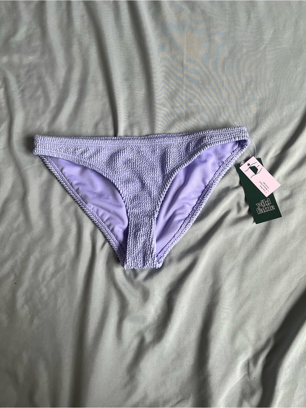 Wild Fable Women’s Purple Low Rise Pucker Textured Bikini Bottoms XXS (00) NWT